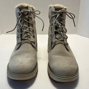 Timberland Lucia Way Bootie, Waterproof, Warm, Light Grey, Size 8